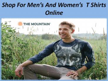 Women's T Shirts Online, Men's T Shirts Online