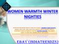 Women's Maxi Sleepwear Winter Warm Nighty PowerPoint PPT Presentation