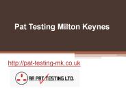 Pat Testing Milton Keynes - Pat-testing-mk.co.uk
