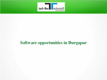 Software opportunities in Durgapur