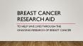 Breast Cancer Charity UK PowerPoint PPT Presentation