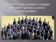 Security Management Courses, Security & Intelligence Management