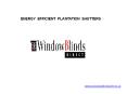ENERGY  EFFICIENT  PLANTATION  SHUTTERS PowerPoint PPT Presentation