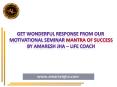 Seminar Mantra of Success in Ranchi by Amaresh Jha | Life Coach PowerPoint PPT Presentation