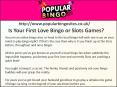 Is Your First Love Bingo or Slots Games? PowerPoint PPT Presentation