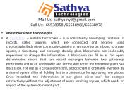 Block Chain Technology Training In Ameerpet
