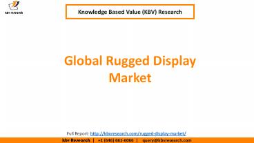 Global Rugged Display Market Size
