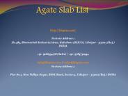 Agate Slab List