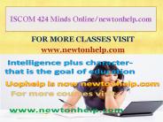 ISCOM 424 Minds Online/newtonhelp.com