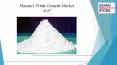 China masonry white cement market 2017 PowerPoint PPT Presentation