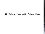 No follow links vs do follow links
