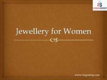 Women's Jewelry Online India