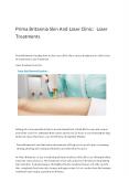 Laser treatment offered by Prima  Britannia PowerPoint PPT Presentation