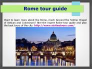Rome tour guide