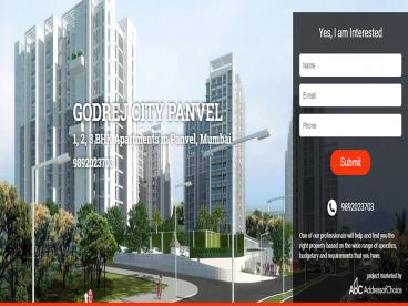 Godrej City Panvel Mumbai by Godrej Properties