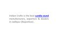 Indian Crafts - candle stand dealer PowerPoint PPT Presentation
