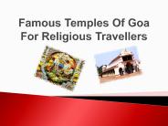 Famous Temples Of Goa For Religious Travellers