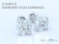 6 Subtle diamond stud earrings PowerPoint PPT Presentation