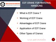 EOT Crane for Material Handling