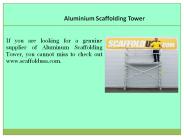 Aluminium Scaffolding Tower (1)