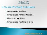 Rotogravure Printing Machine