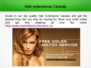 Tape in hair extensions Canada