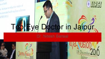 Top Eye Doctor in Jaipur