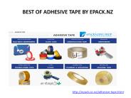 Adhesive tapes