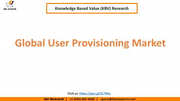 Global User Provisioning Market Share