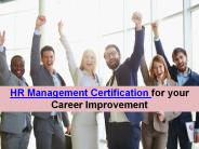 HR Management Certification for your Career Improvement