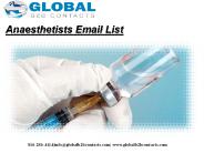 Anaesthetists Email List