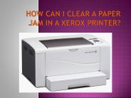 How To Clare Paper Jam Issue?