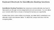 Keyboard Shortcuts for QuickBooks Desktop functions (1)