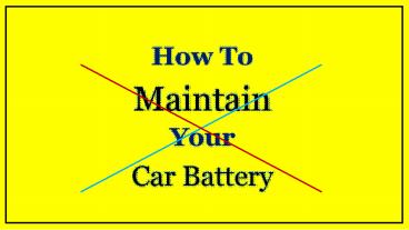 Car Battery Servicing Companies in UAE