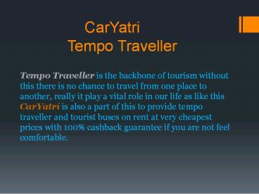 Hire Tempo Traveller In Delhi