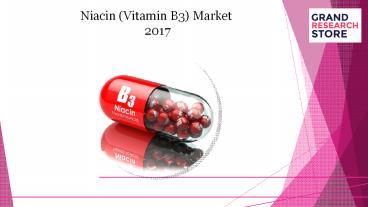 Niacin (vitamin b3) market 2017