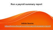 Run a payroll summary report (1)