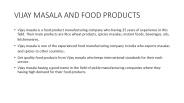 Masala manufacturers