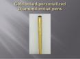 Personalized Gold Pen PowerPoint PPT Presentation