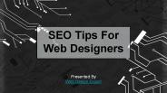 SEO Tips For Web Designers