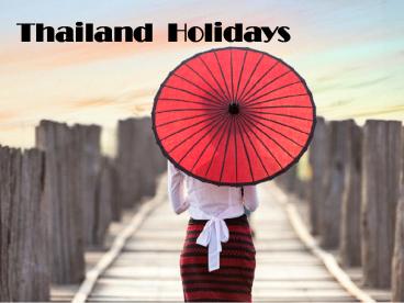 Thailand Holiday Destinations