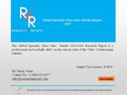 Global Specialty Glass Sales Market