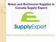 Electrical Boxes & Enclosures Canada