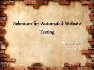 Selenium for Automated Website Testing