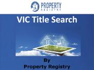 VIC Title Search - Property Registry