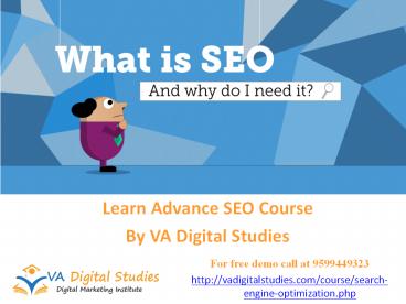 SEO Course Janakpuri, Delhi