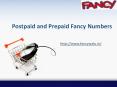 Postpaid-prepaid-fancy-numbers PowerPoint PPT Presentation