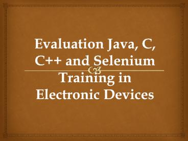Selenium Training in Marathahalli