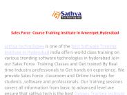 Sales Force course training in Hyderabad