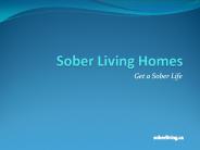 Sober Living Homes - Get a Sober Life
